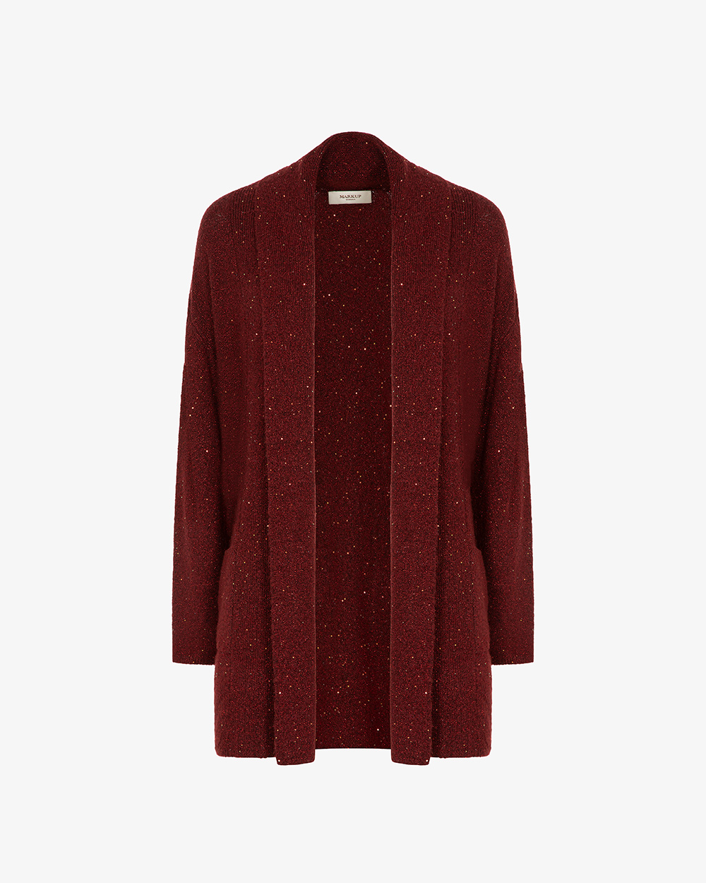 Markup Donna Maglieria Cardigan ampio con filo paillettes con cintura