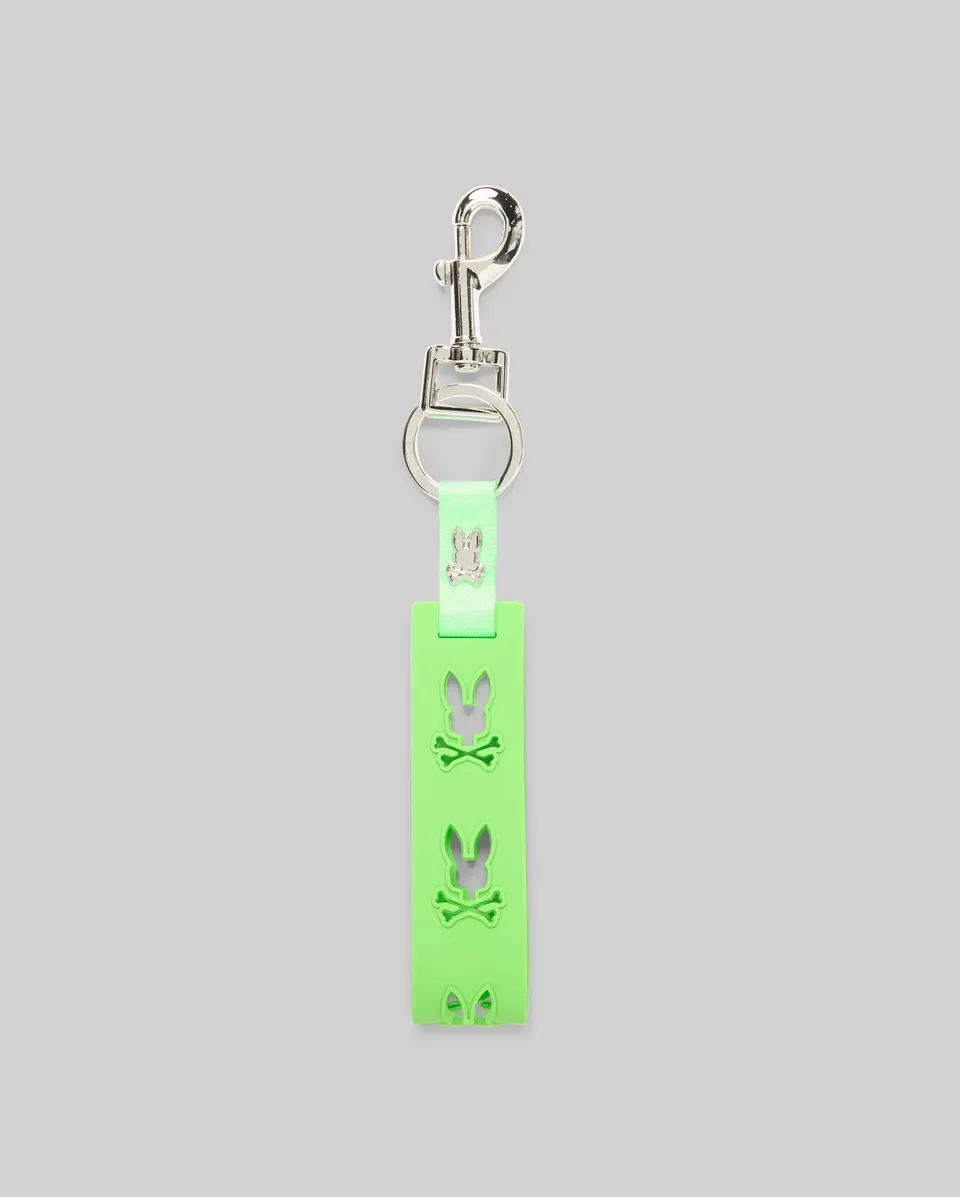 Psycho Bunny Accessories Men's Rubber Bunny Keychain MO2400057 portachiavi verde