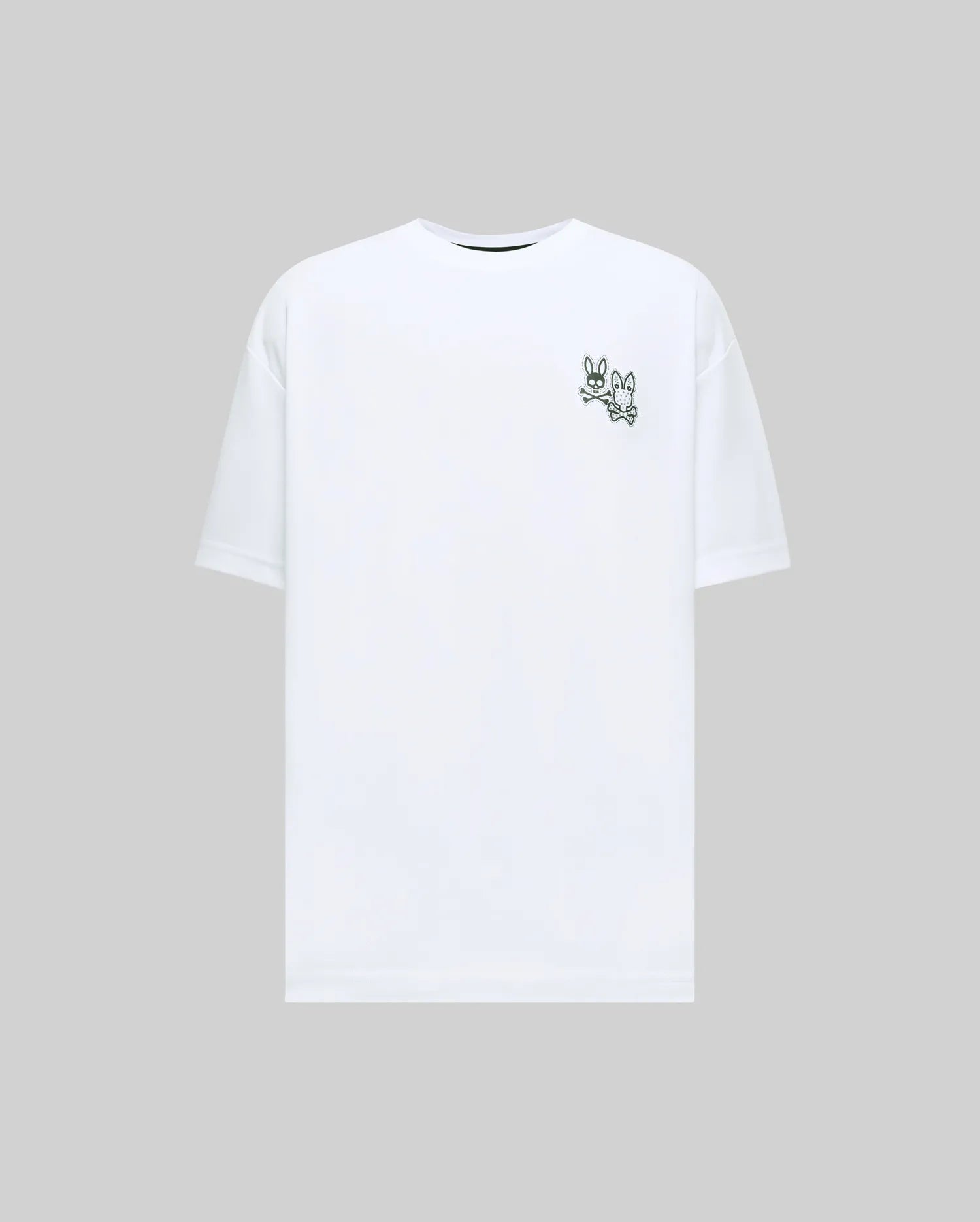 Psycho Bunny Men's Tees Men's Luke Back Graphic Tee MT0200233 t-shirt bianca
