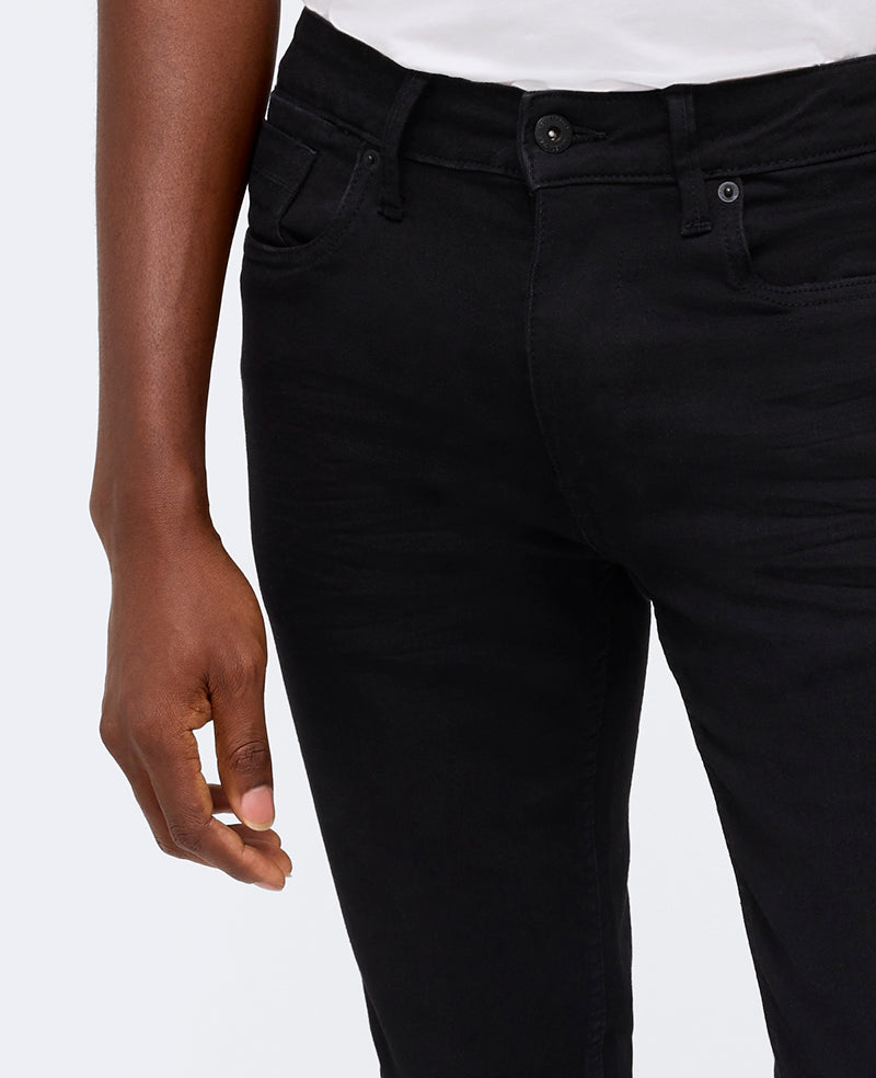 Kenneth Cole Reaction Clothing Slim-Fit Recycled Stretch Denim Jean jeans Watts Black