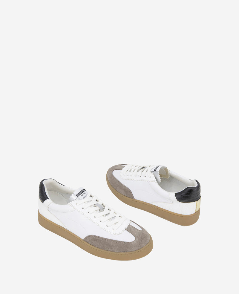 Kenneth Cole Reaction Shoes Sam Leather Sneaker sneaker grigio bianco 5-11 in pelle