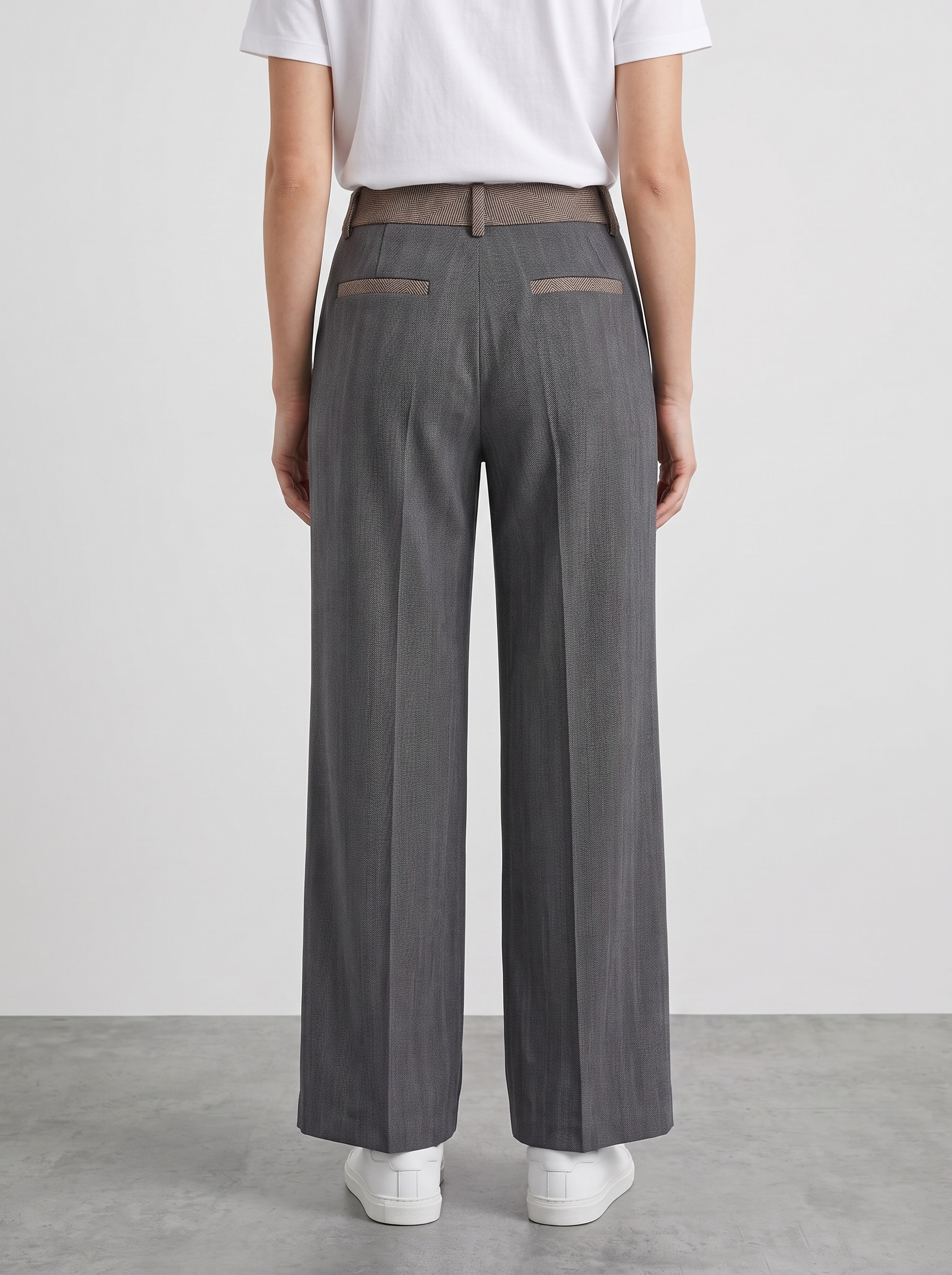 Markup Donna Jeans & Pantaloni Pantapalazzo in denim tessuto spigato