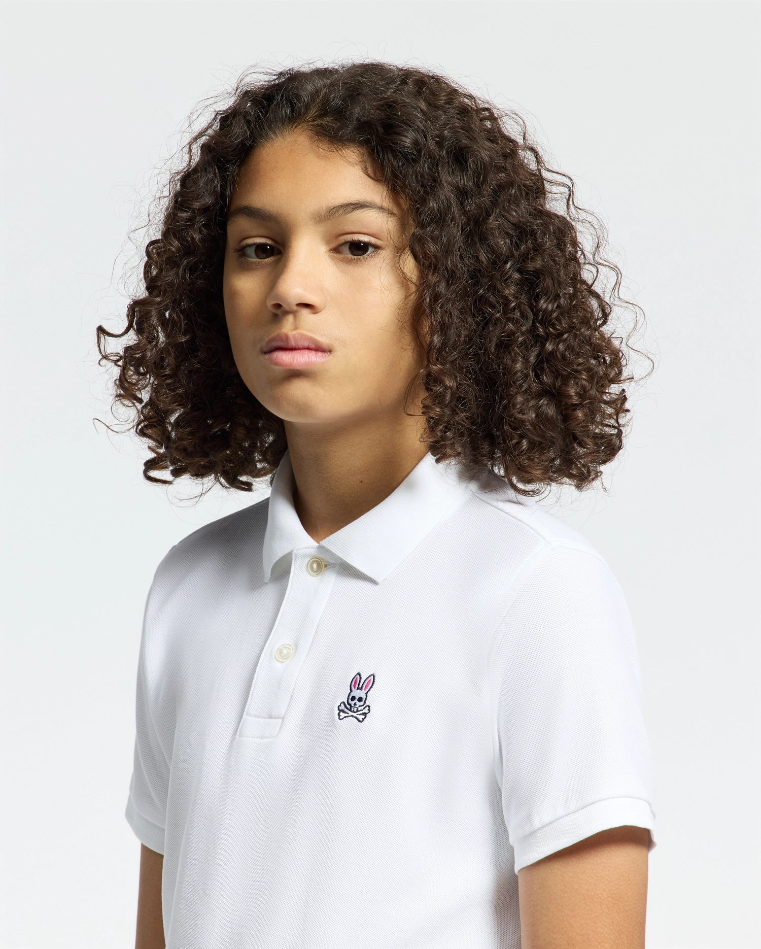 Psycho Bunny Kids Polo Shirts KIDS CLASSIC PIQUE POLO SHIRT polo bianca