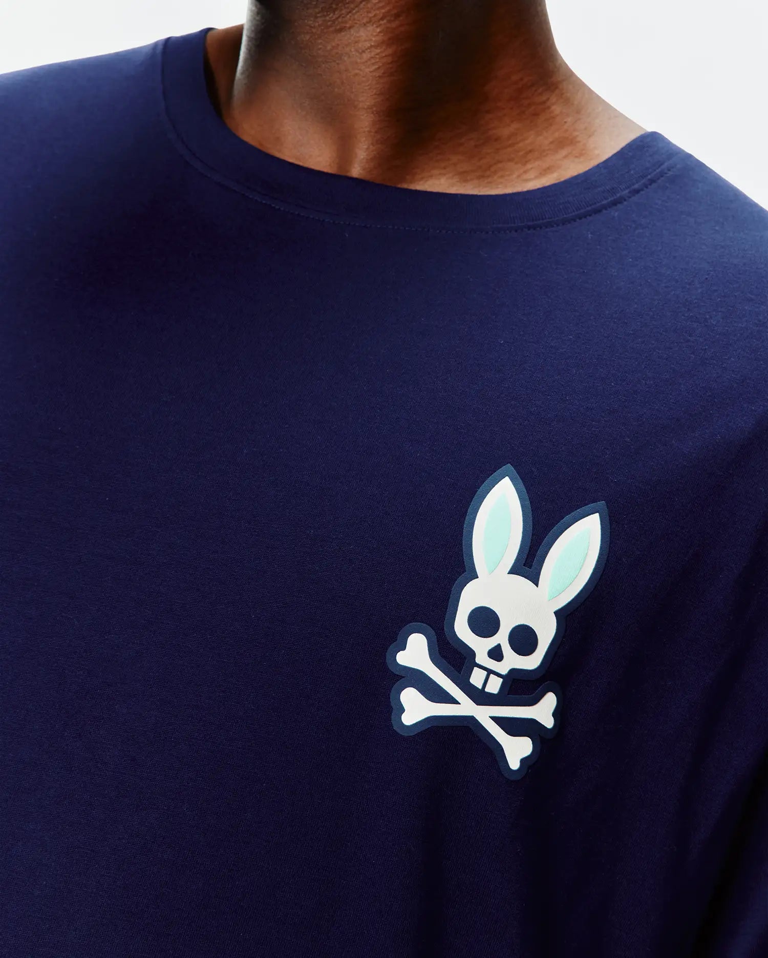 Psycho Bunny Big & Tall Big and Tall Frank Back Graphic Tee blu