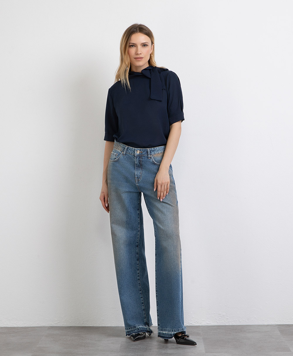 Markup Donna Camicie & Bluse Blusa in mano seta con fiocco