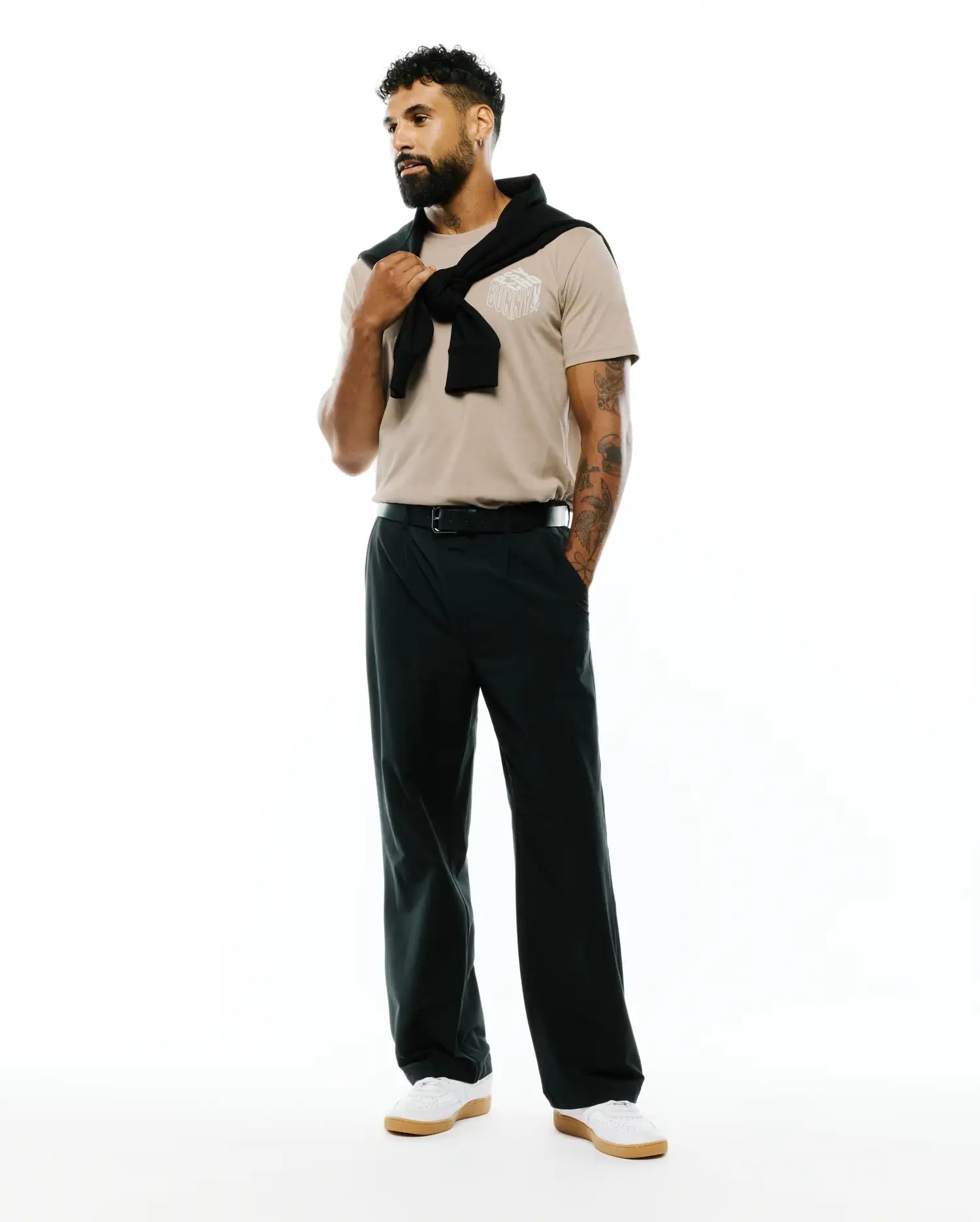 Psycho Bunny Men's Tees Conan Pima Back Graphic Tee t-shirt Stone in cotone Pima