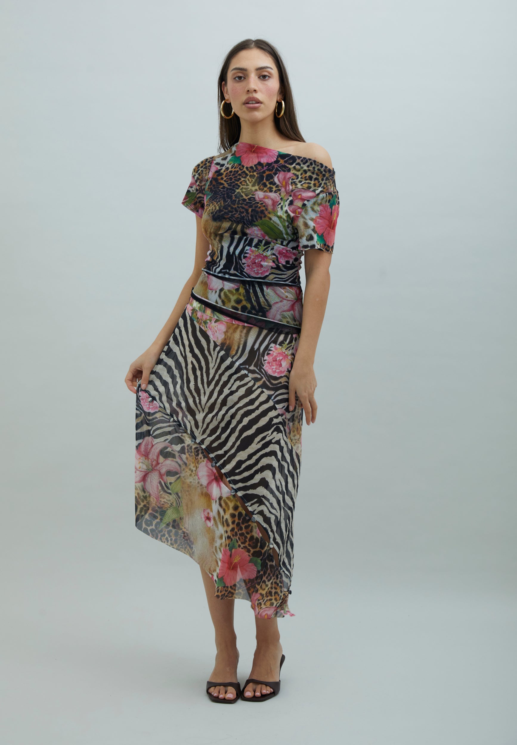 House Of Sunny Women's Skirts Tropical Mesh Skirt gonna in mesh