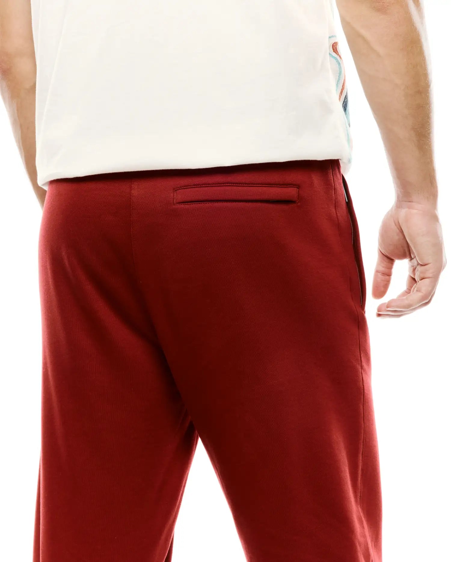 Psycho Bunny Men's Pants Terrence Brushed Fleece Jogger MB0800092 jogger rosso