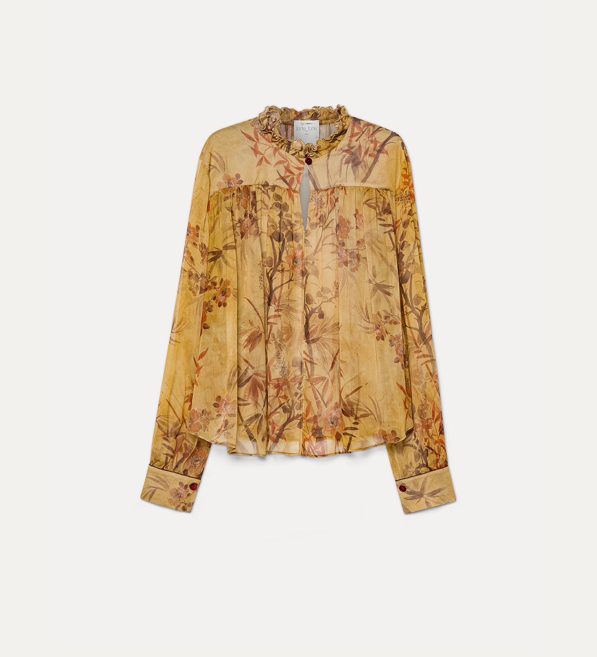 Forte camicie Le Bambou Secret Crepon Bohemian Shirt camicia heliodore