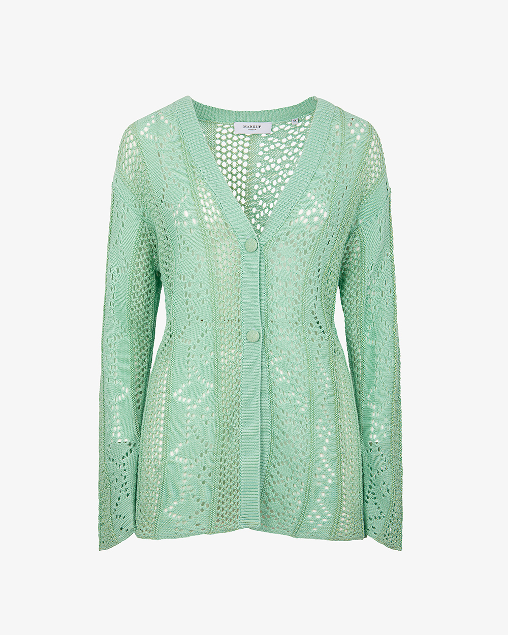 Markup Donna Maglieria Cardigan con lavorazione e traforo