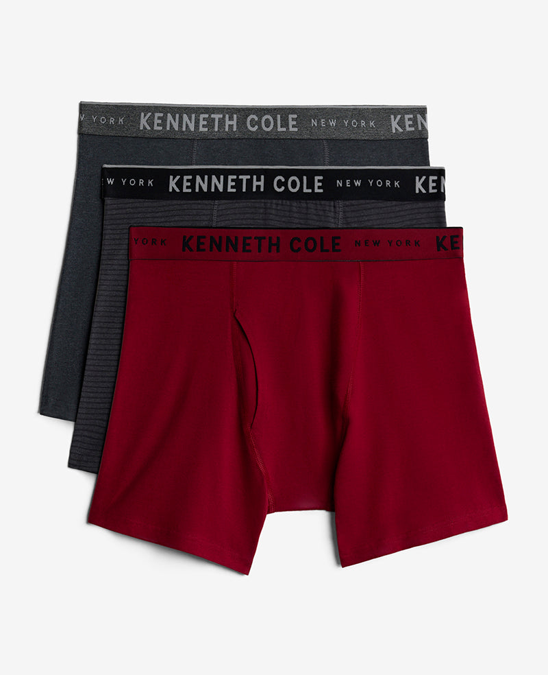 Kenneth Cole Reaction Clothing Micro Stretch Boxer Briefs 3-Pack boxer uomo 3 pezzi