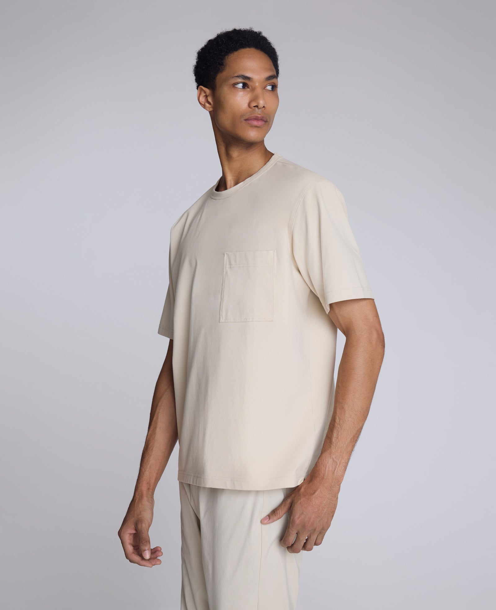Kenneth Cole Reaction Clothing Oversized Tee maglietta oversize avorio