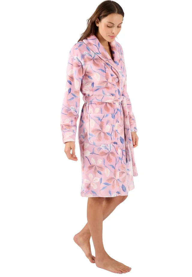 Damart Homewear Abito da camera Thermolactyl in maglia soffice rosa XS