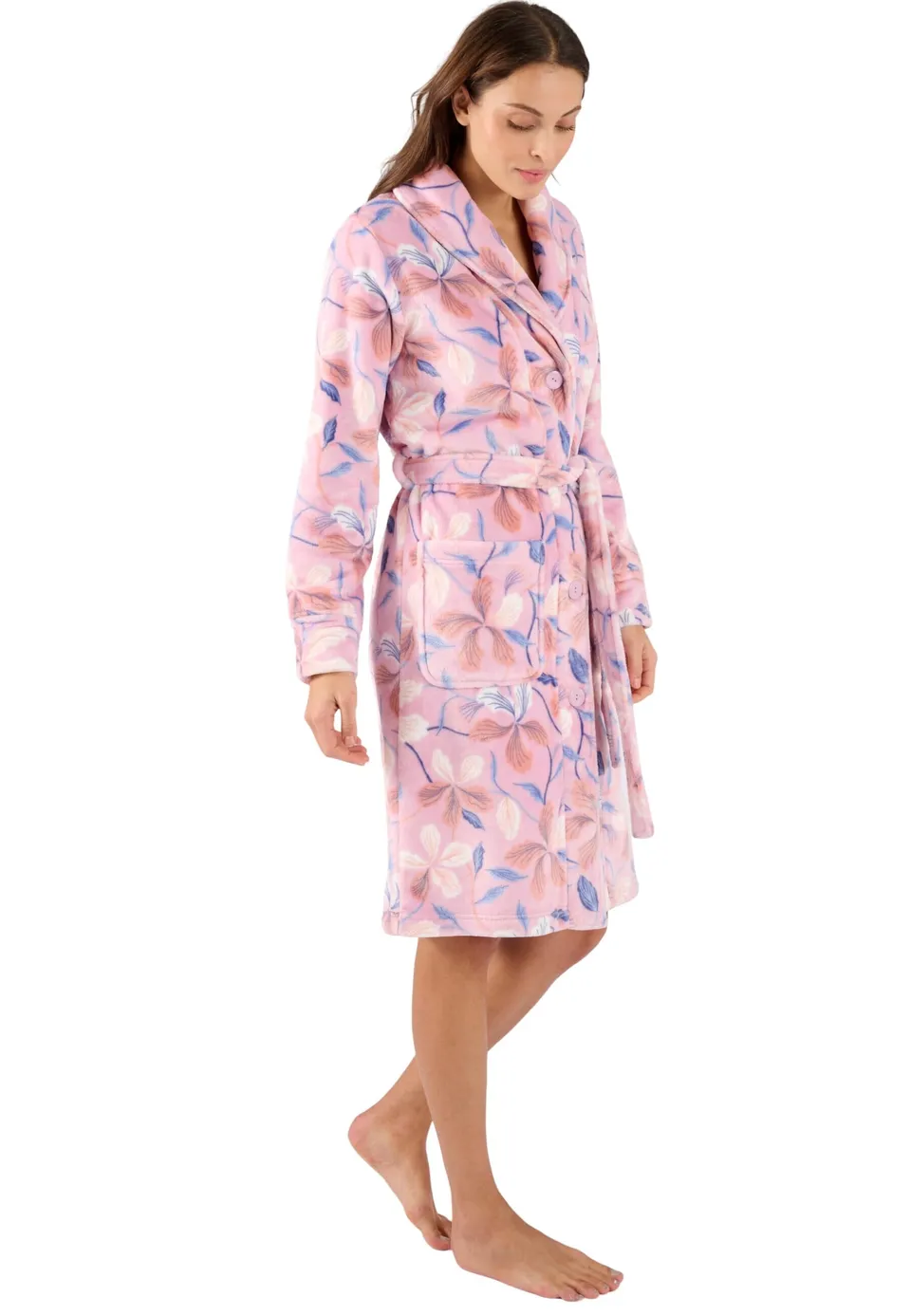Damart Homewear Abito da camera Thermolactyl in maglia soffice rosa XS