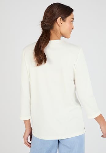 Damart Prêt-à-porter maglietta donna bianca 54-56