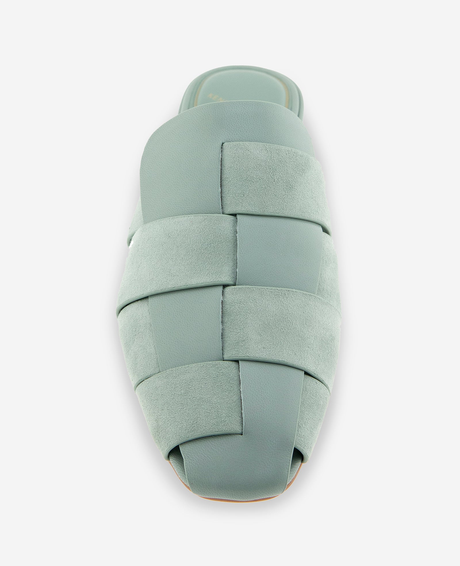 Kenneth Cole Reaction Shoes Faina Leather Fisherman Slide Sandal sandalo aqua pelle tacco 2,5 cm