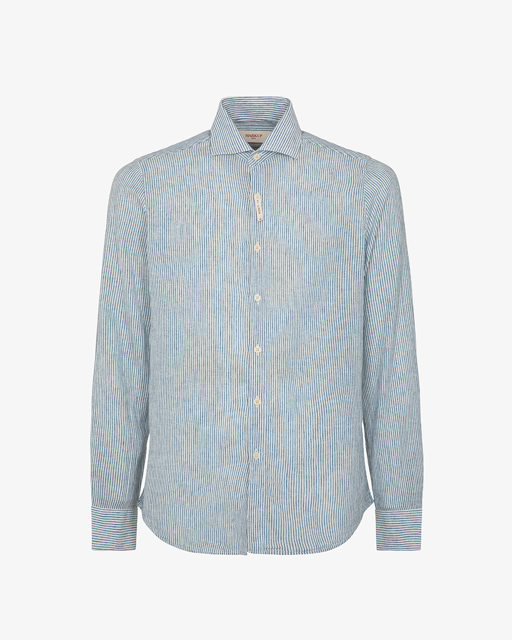Markup Uomo Camicie Camicia in lino collo francese camicia