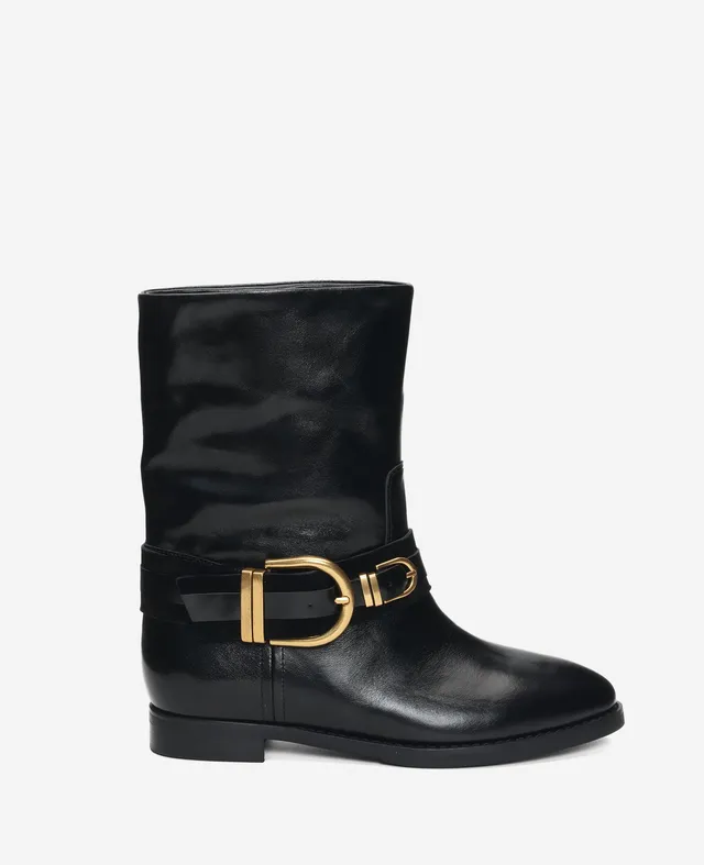 Kenneth Cole Reaction Shoes Nico Leather Boot stivale nero donna pelle