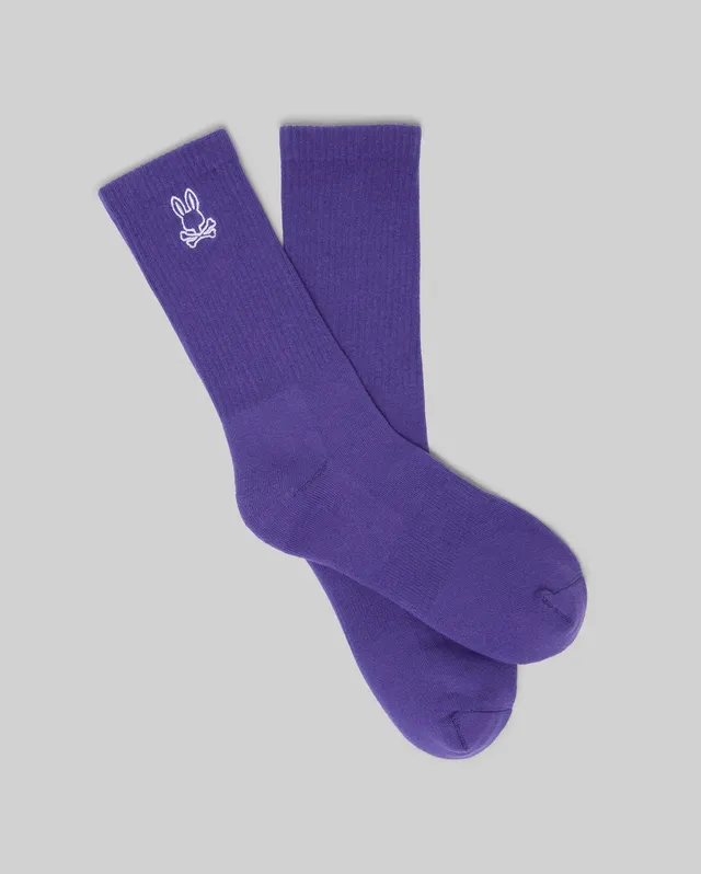 Psycho Bunny Accessories MENS NEW CLASSIC SPORT SOCK calze blu taglia unica