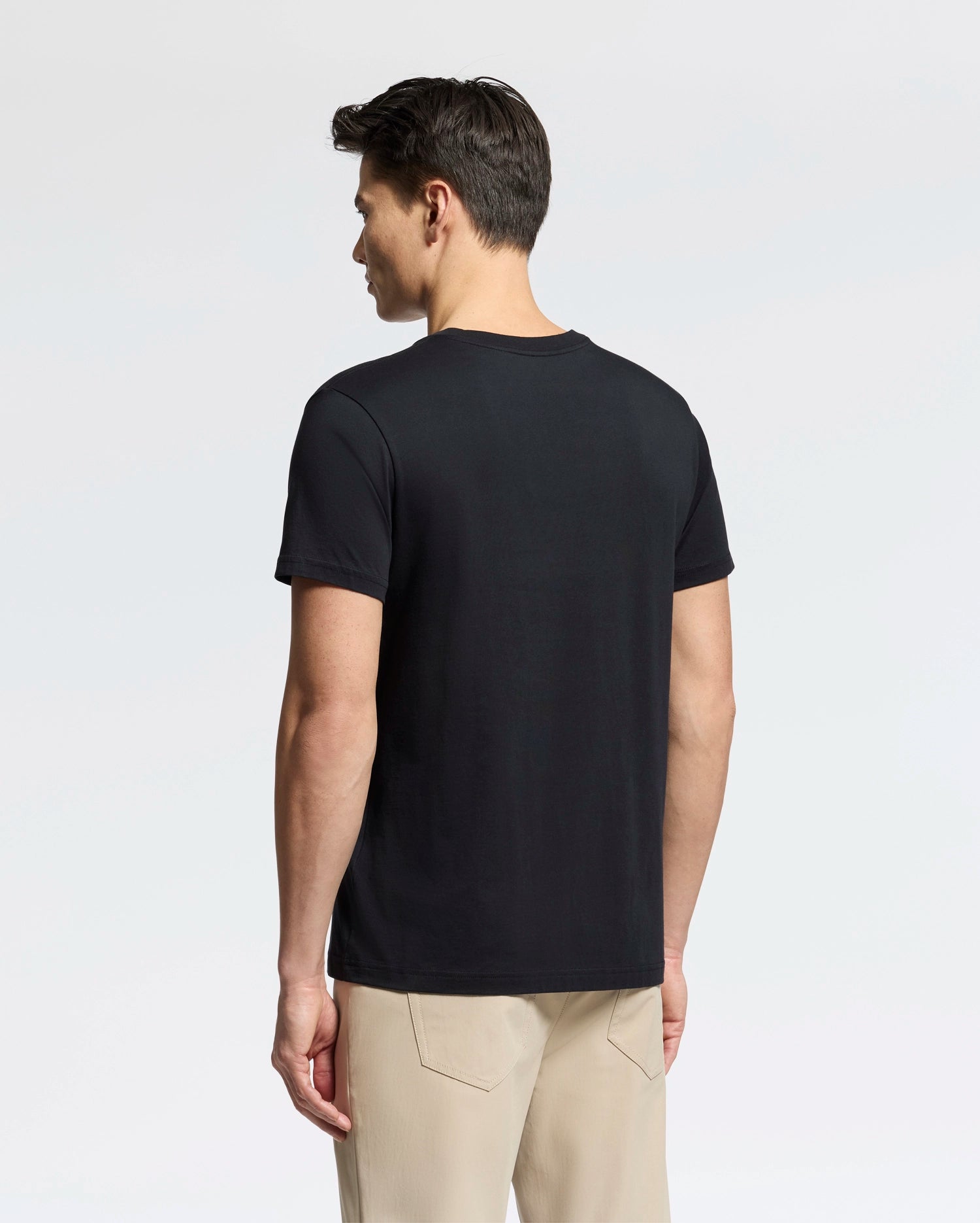Psycho Bunny Men's Tees Classic V Neck Tee T-shirt nera
