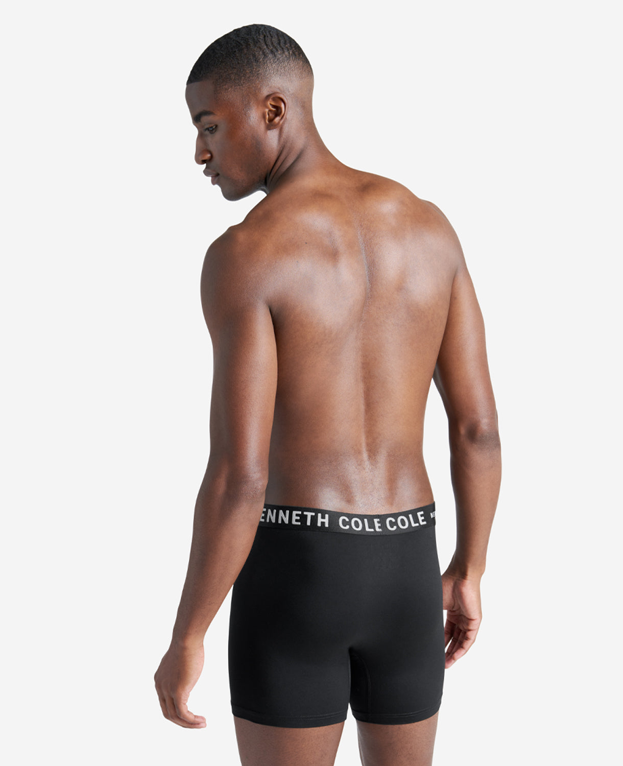 Kenneth Cole Reaction Clothing Micro Stretch Boxer Briefs boxer 3 pezzi neri in cotone stretch