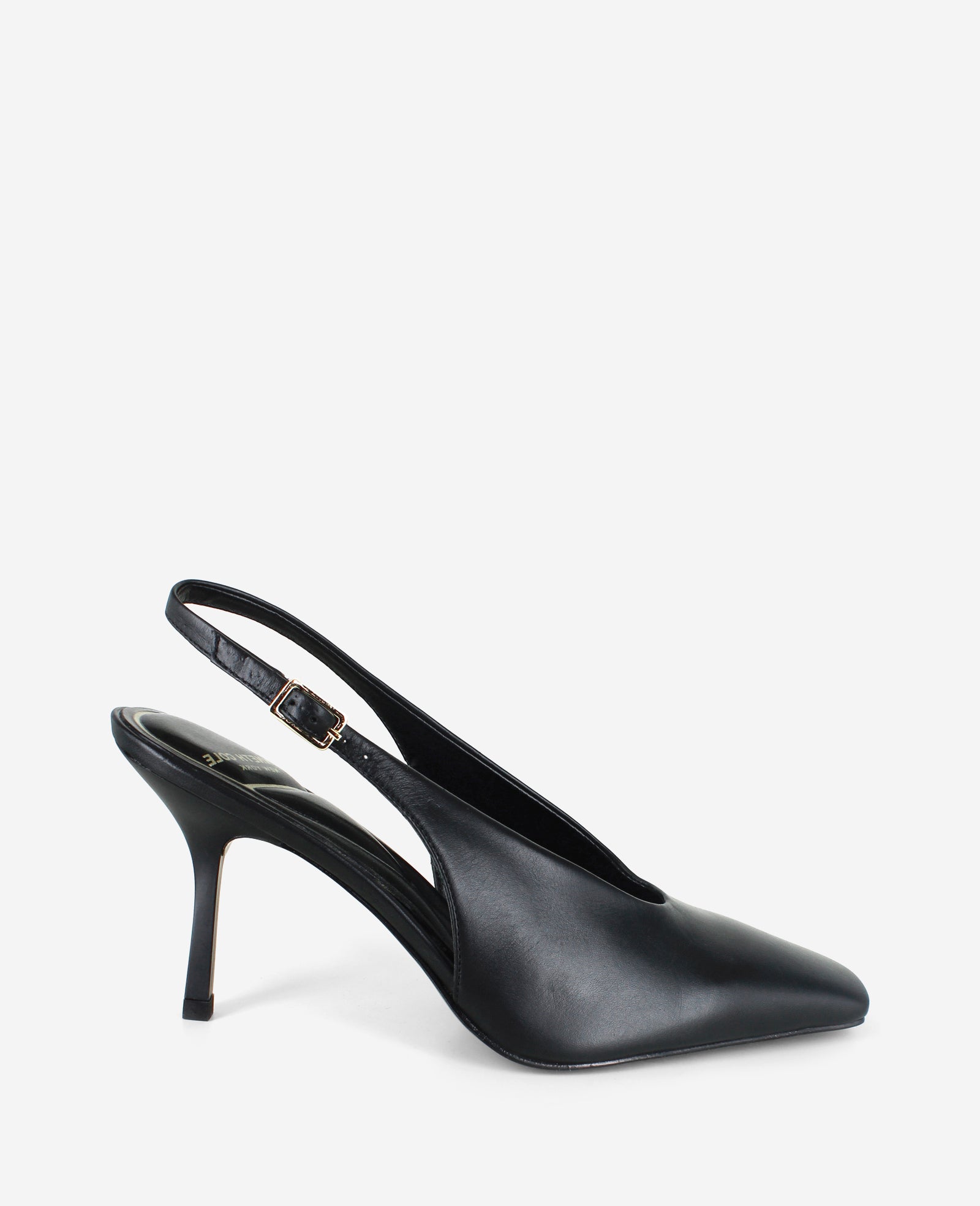 Kenneth Cole Reaction Aerial Leather Slingback Heel décolleté nero pelle