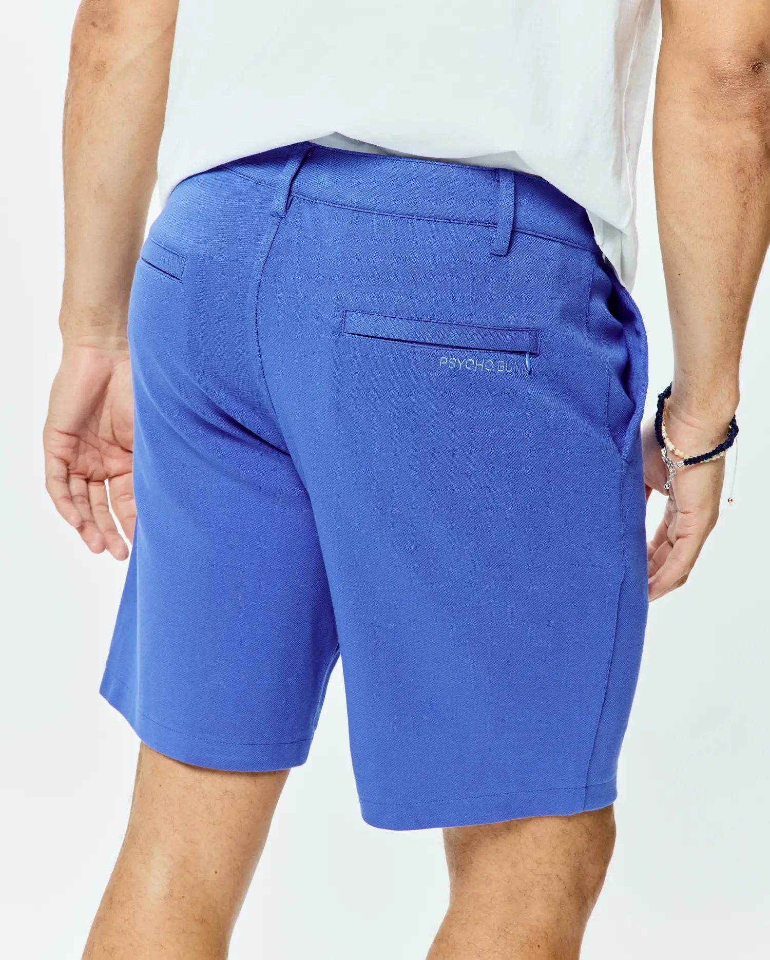 Psycho Bunny Shiro Twill Short 8 1/2" MB0700033 bermuda Amparo Blue 426 in viscosa