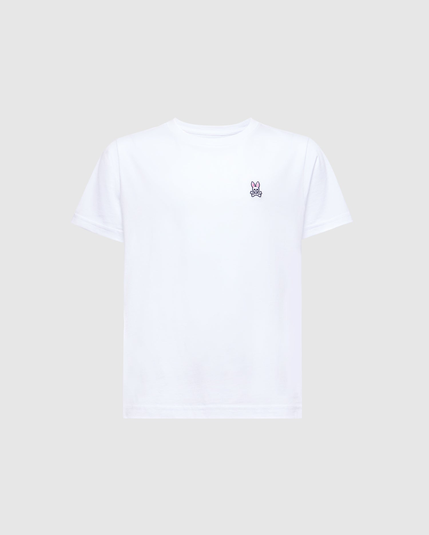 Psycho Bunny Kids Tees Classic Crew Neck Tee B0U014CRPC t-shirt bianca in cotone Pima