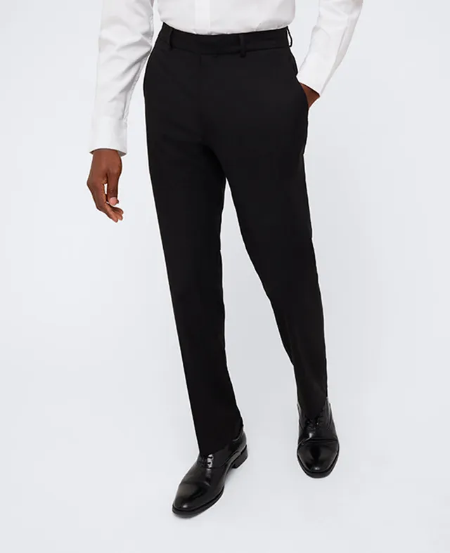 Kenneth Cole Reaction Ready Flex Suit Separate Pant pantaloni neri slim