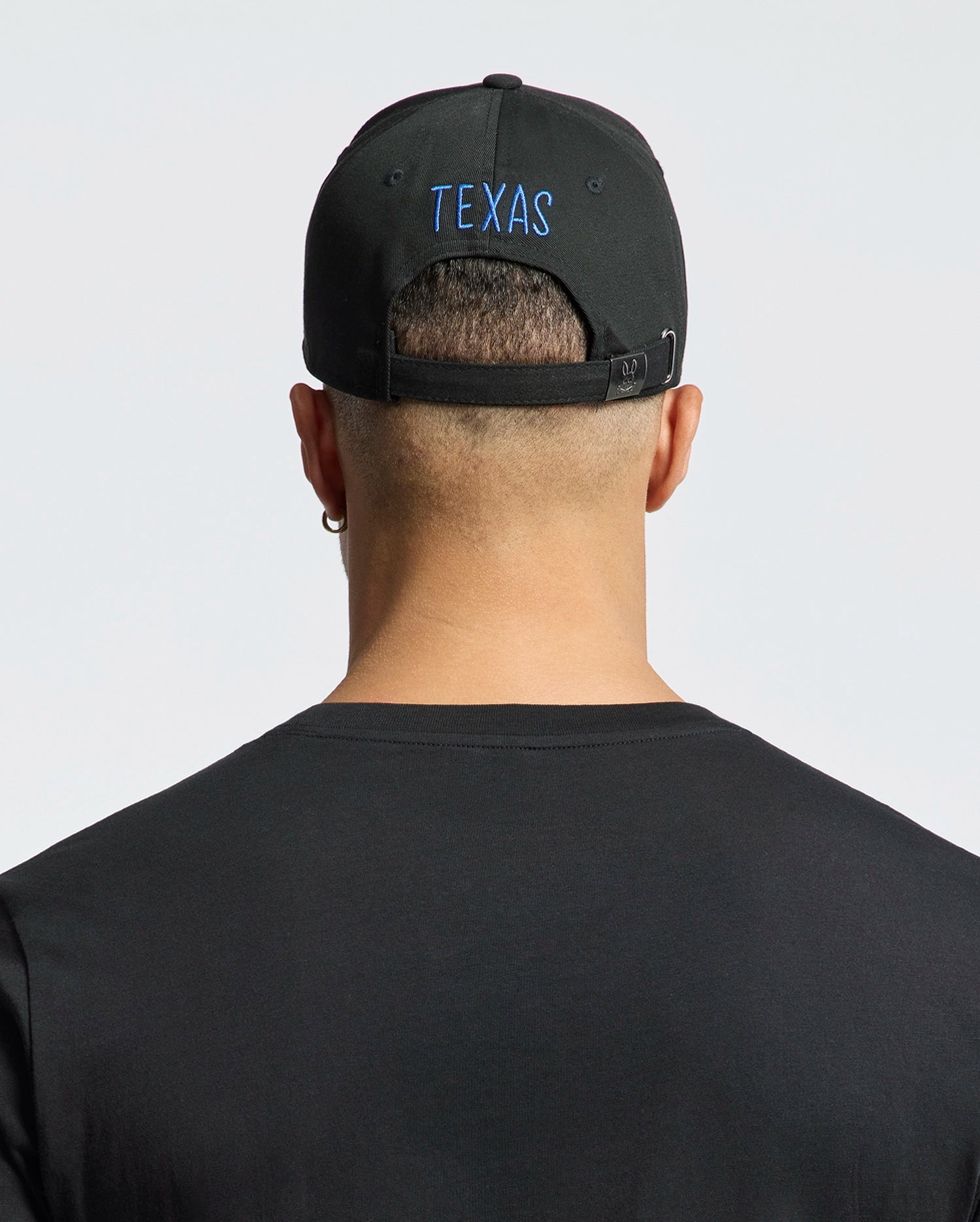 Psycho Bunny Accessories MENS TEXAS BASEBALL CAP - MO1500014 cappellino nero