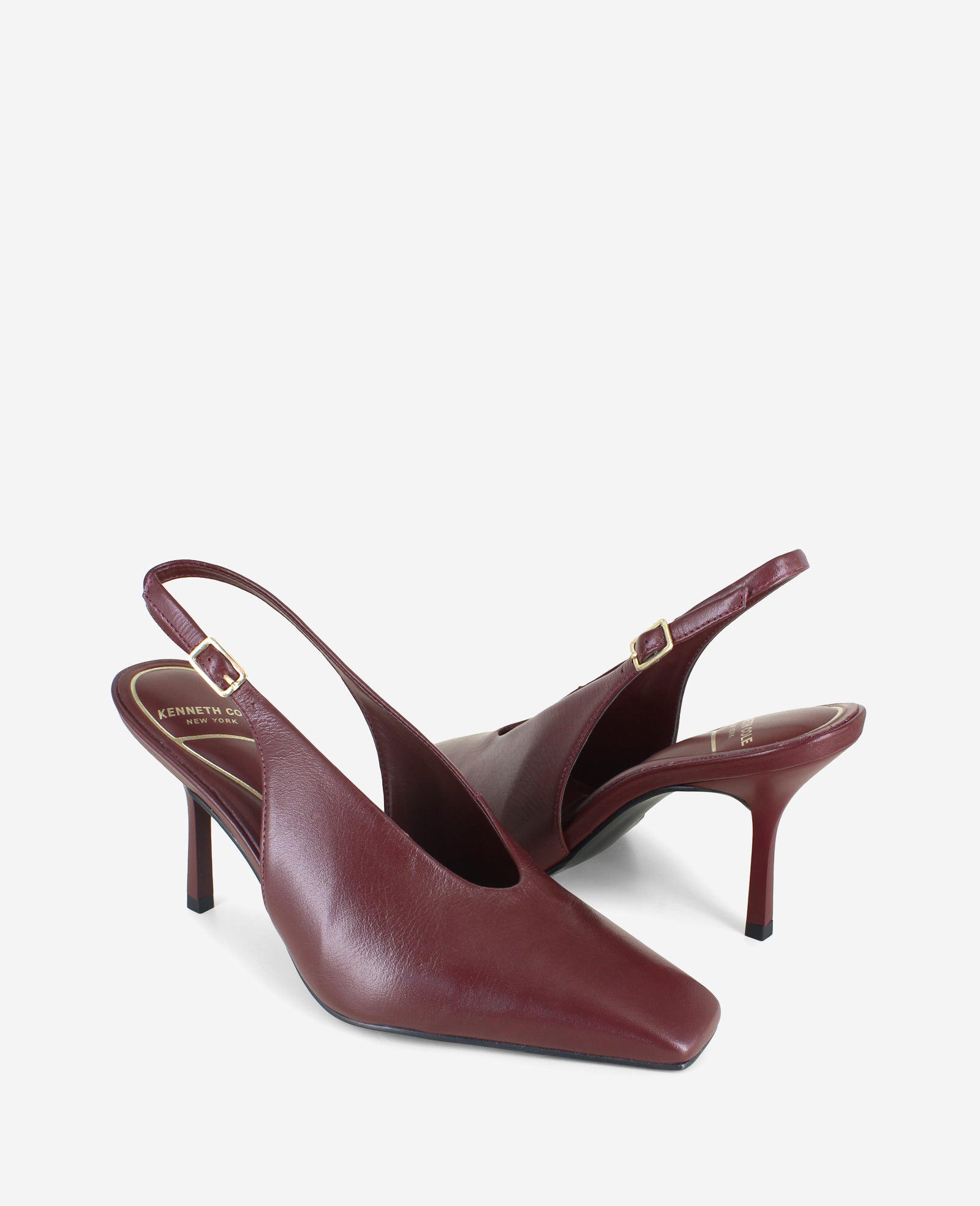 Kenneth Cole Reaction Aerial Leather Slingback Heel slingback bordeaux in pelle