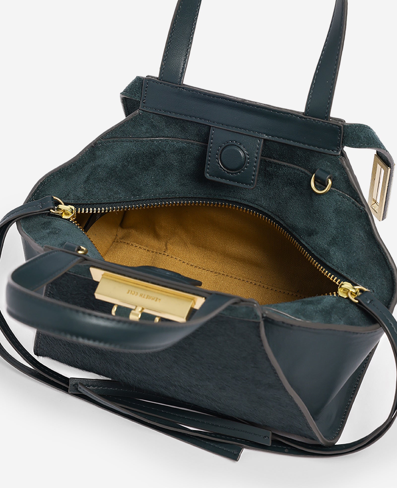 Kenneth Cole Reaction Crosby Small Satchel borsa a tracolla verde Loden