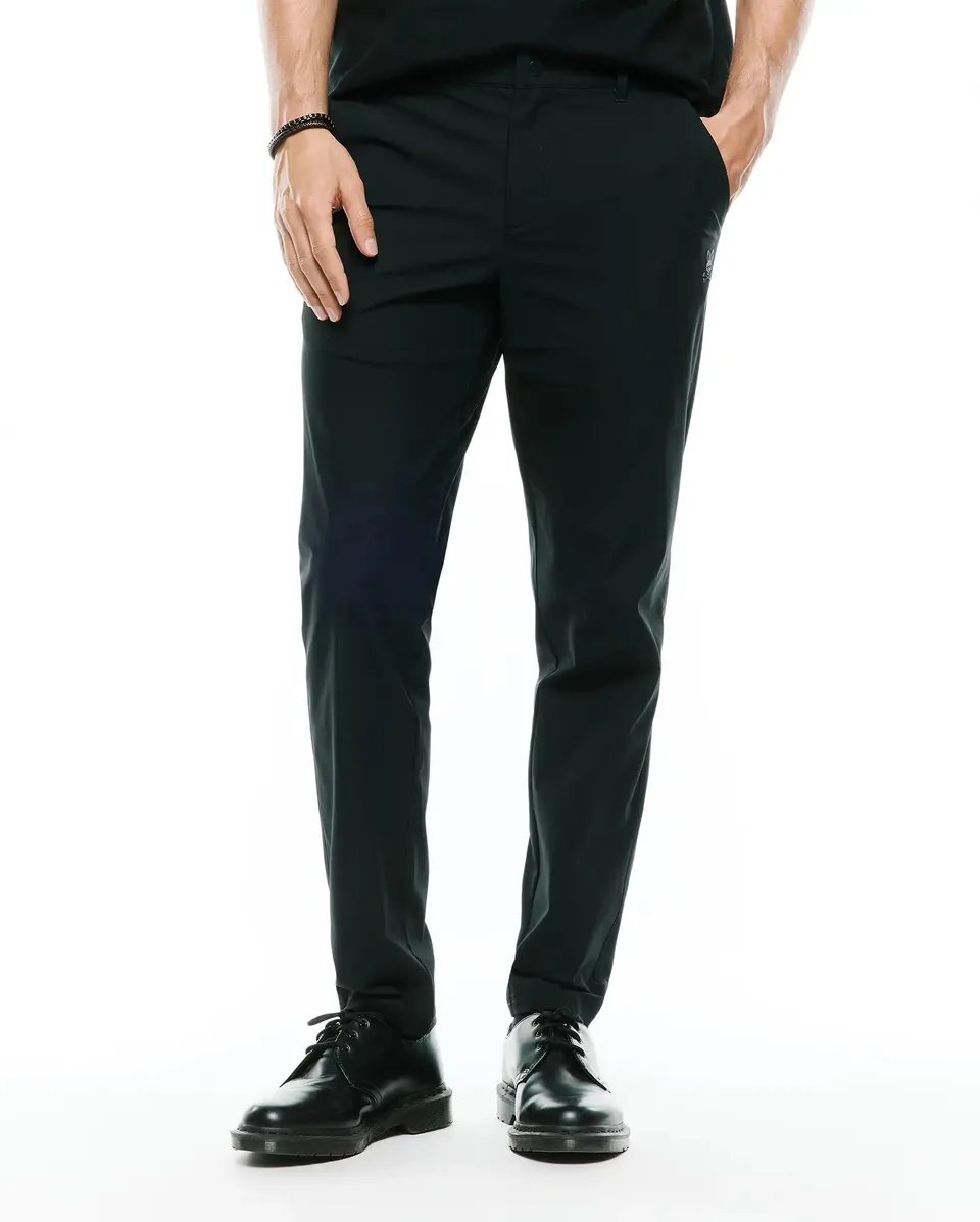 Psycho Bunny Men's Pants Edward 10K pantaloni neri 29-40 elasticizzati
