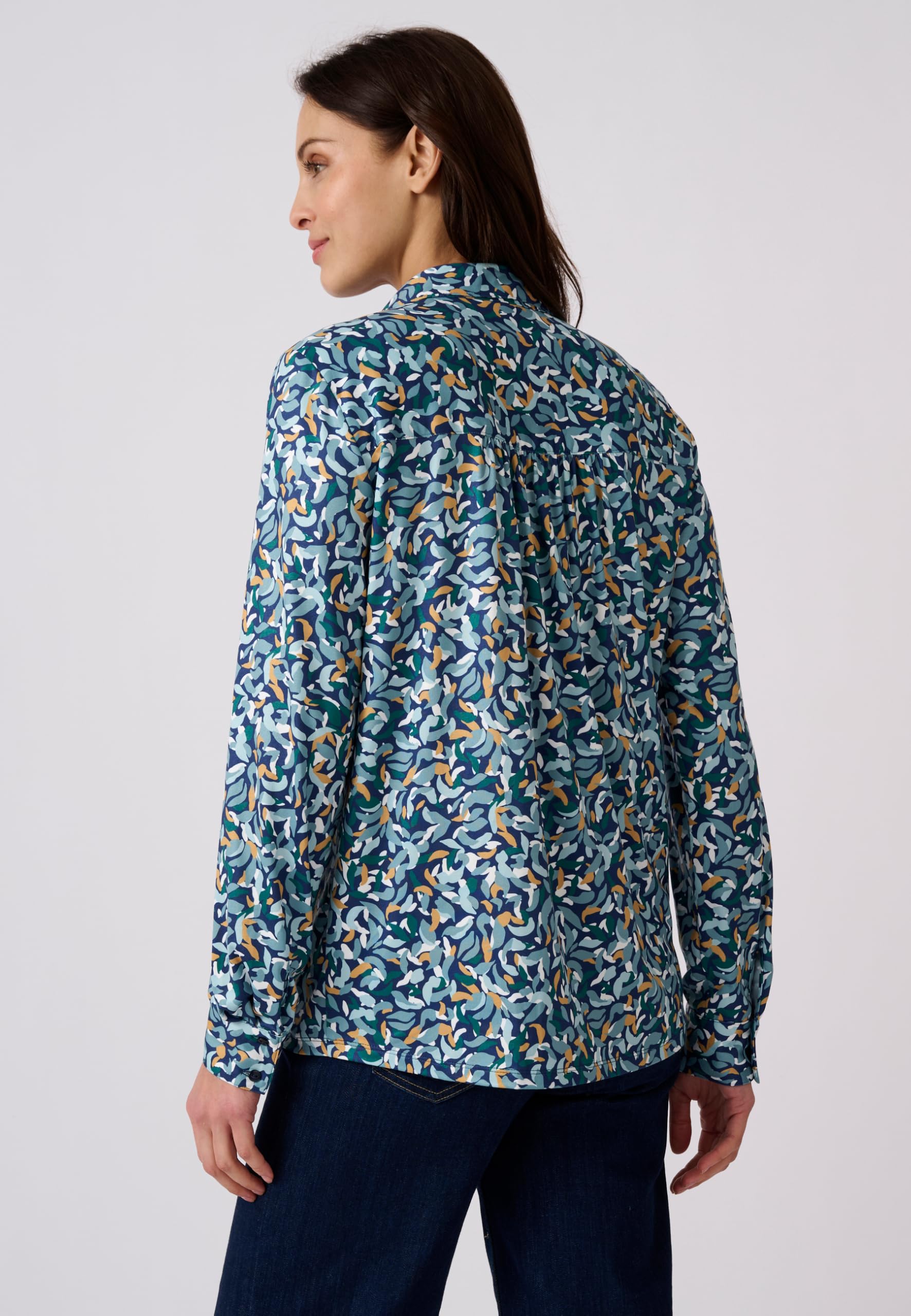 Damart Prêt-à-porter Camicetta Maglia Calda verde 38-40 a maniche lunghe