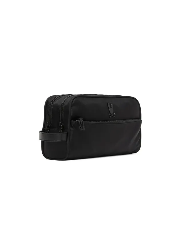 Psycho Bunny Accessories MENS NYLON DOPP KIT TOILETRY BAG - MO2400166 beauty case Nero O/S nylon