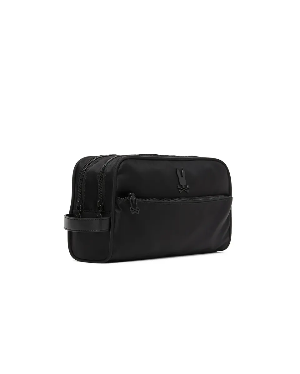 Psycho Bunny Accessories MENS NYLON DOPP KIT TOILETRY BAG - MO2400166 beauty case Nero O/S nylon