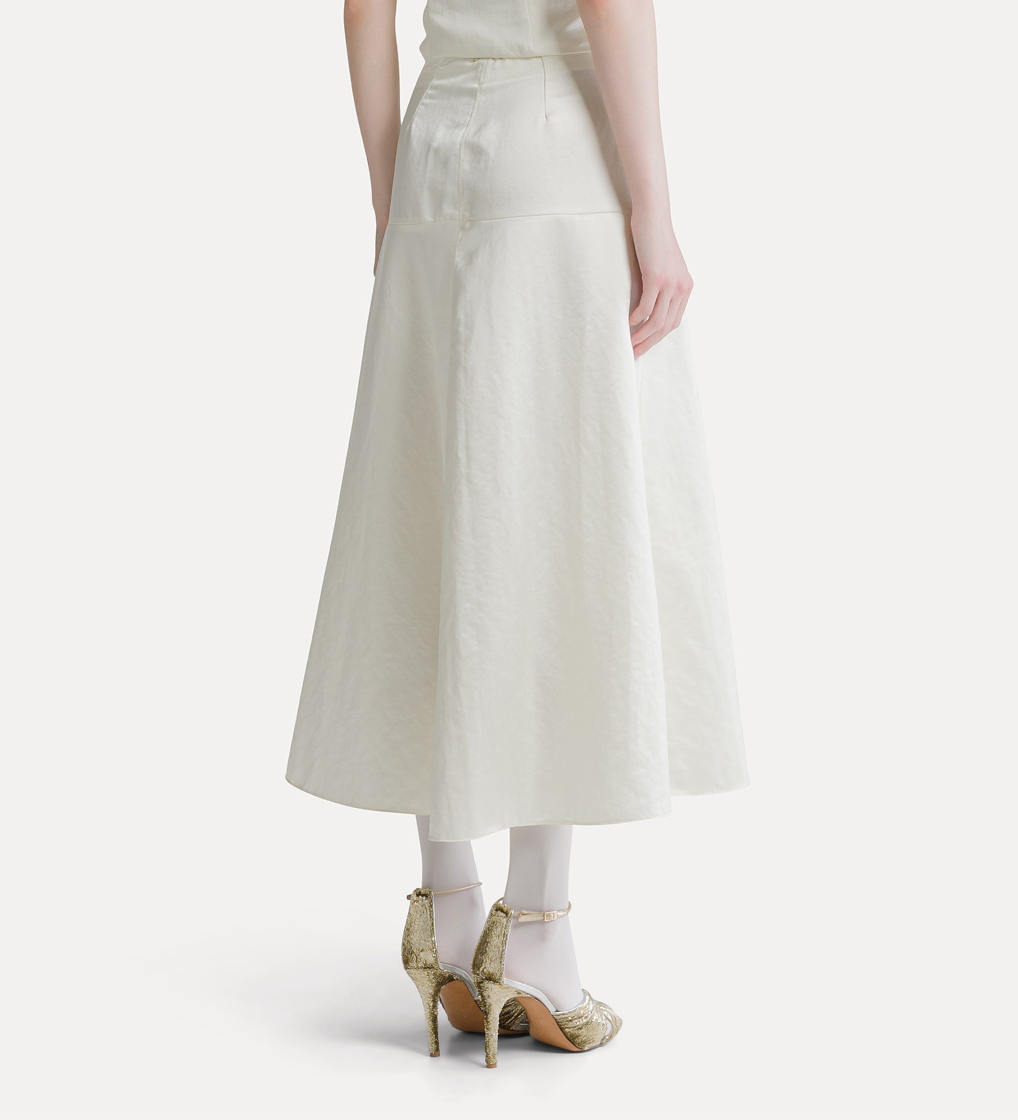 Forte gonne gonna midi duchesse Diamond bianca