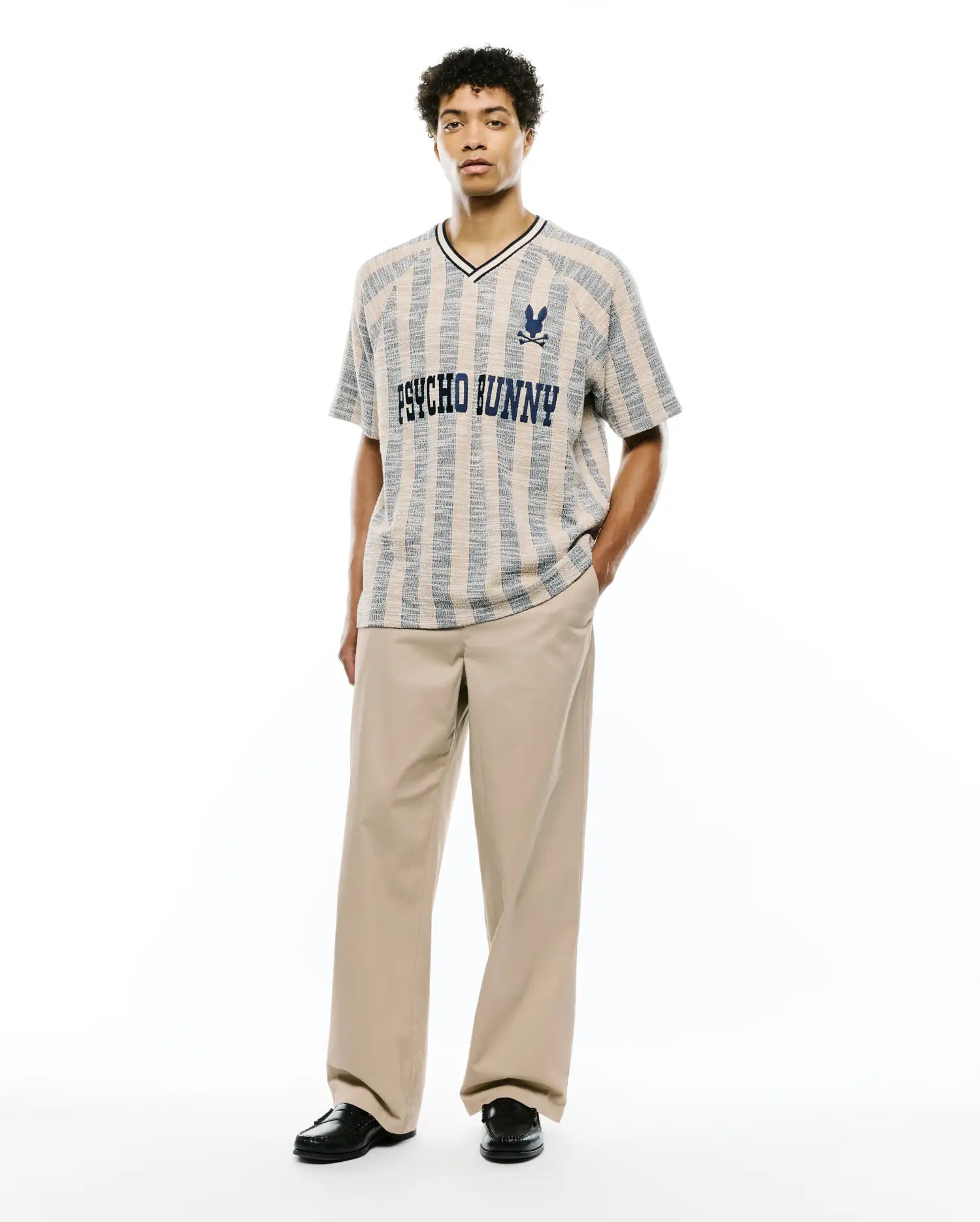 Psycho Bunny Men's Pants Aidan Chino Pants chino beige cotone elasticizzato