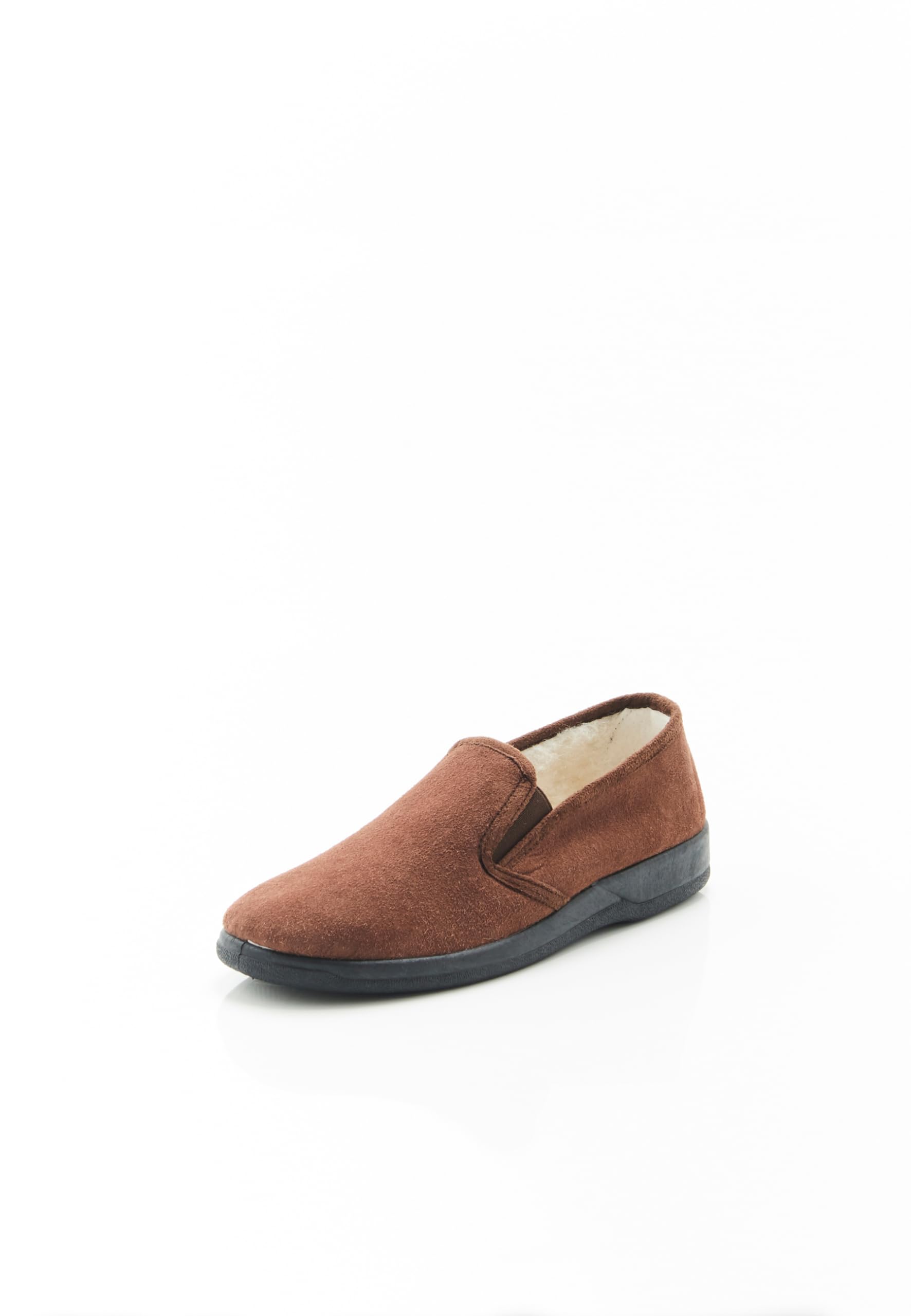 Damart Calzature pantofole da uomo in lana marroni taglia 44