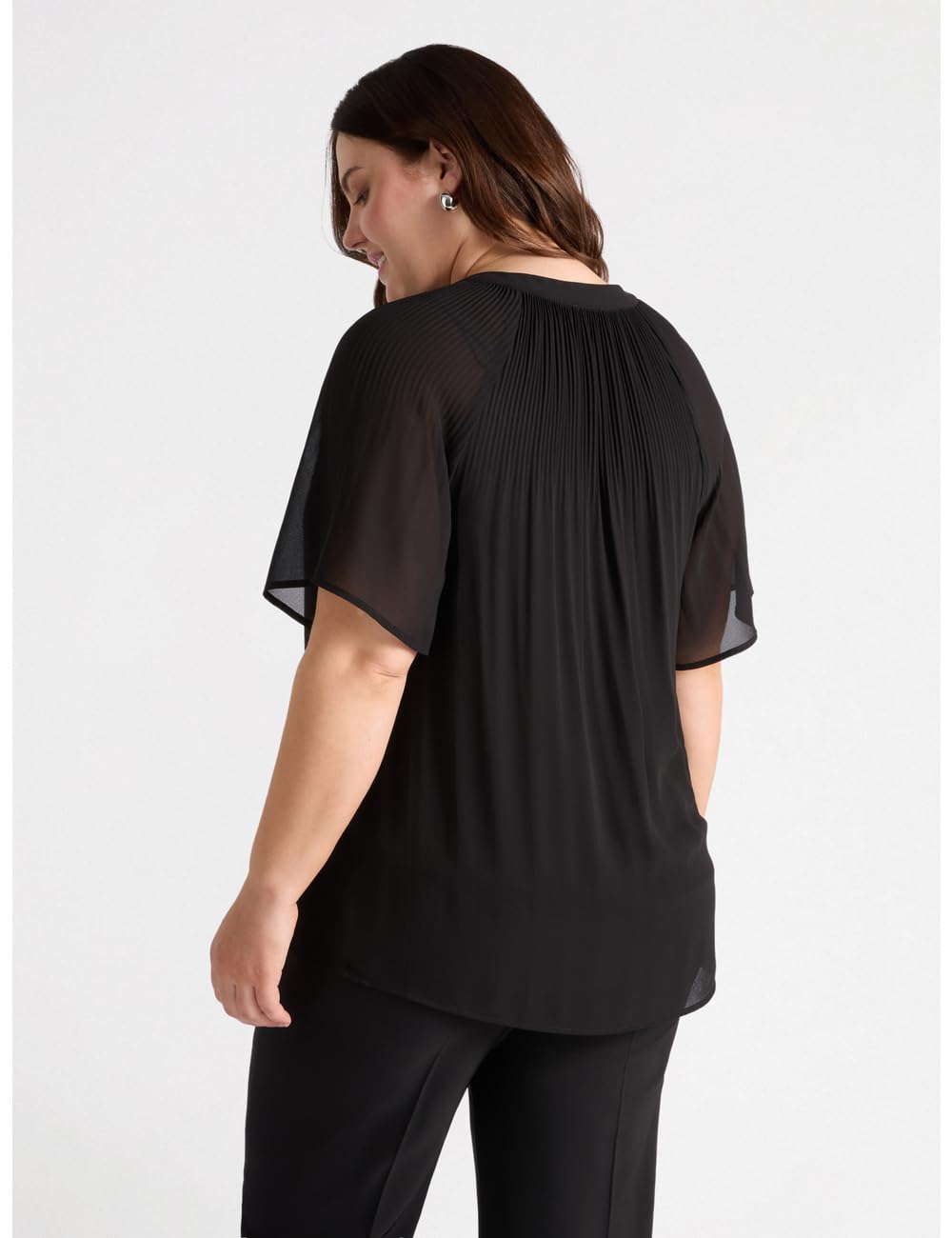 Fiorella Rubino Camicie e bluse Blusa Plissé, georgette con scollo a V