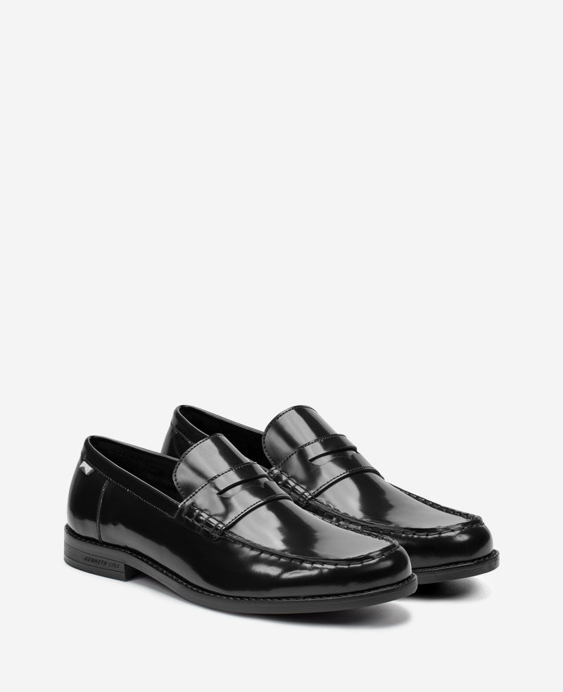 Kenneth Cole Reaction Shoes Paco Penny Loafer mocassino nero pelle