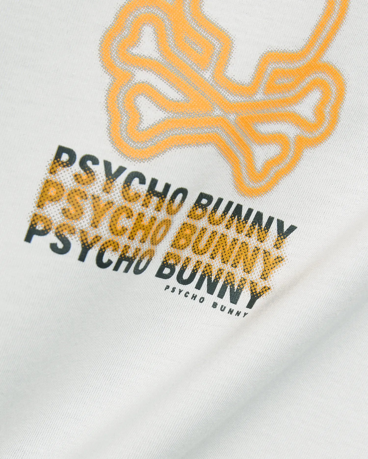 Psycho Bunny Men's Tees Alex Pima Cotton Back Graphic Tee t-shirt blu oversize