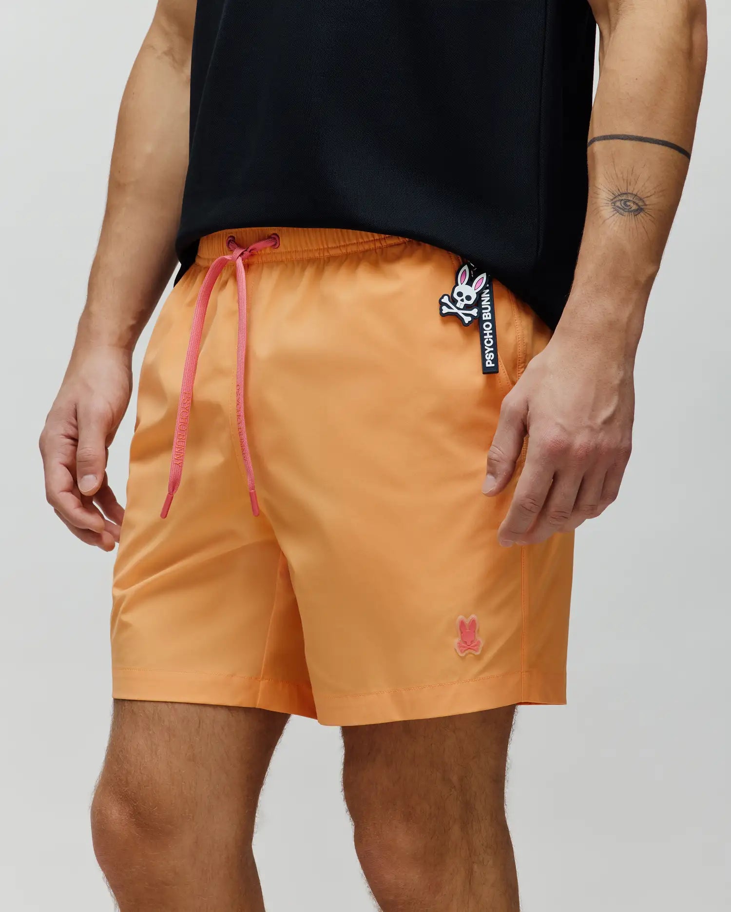 Psycho Bunny Men's Swimwear Samos costume da bagno Papaya 6" idroreattivo