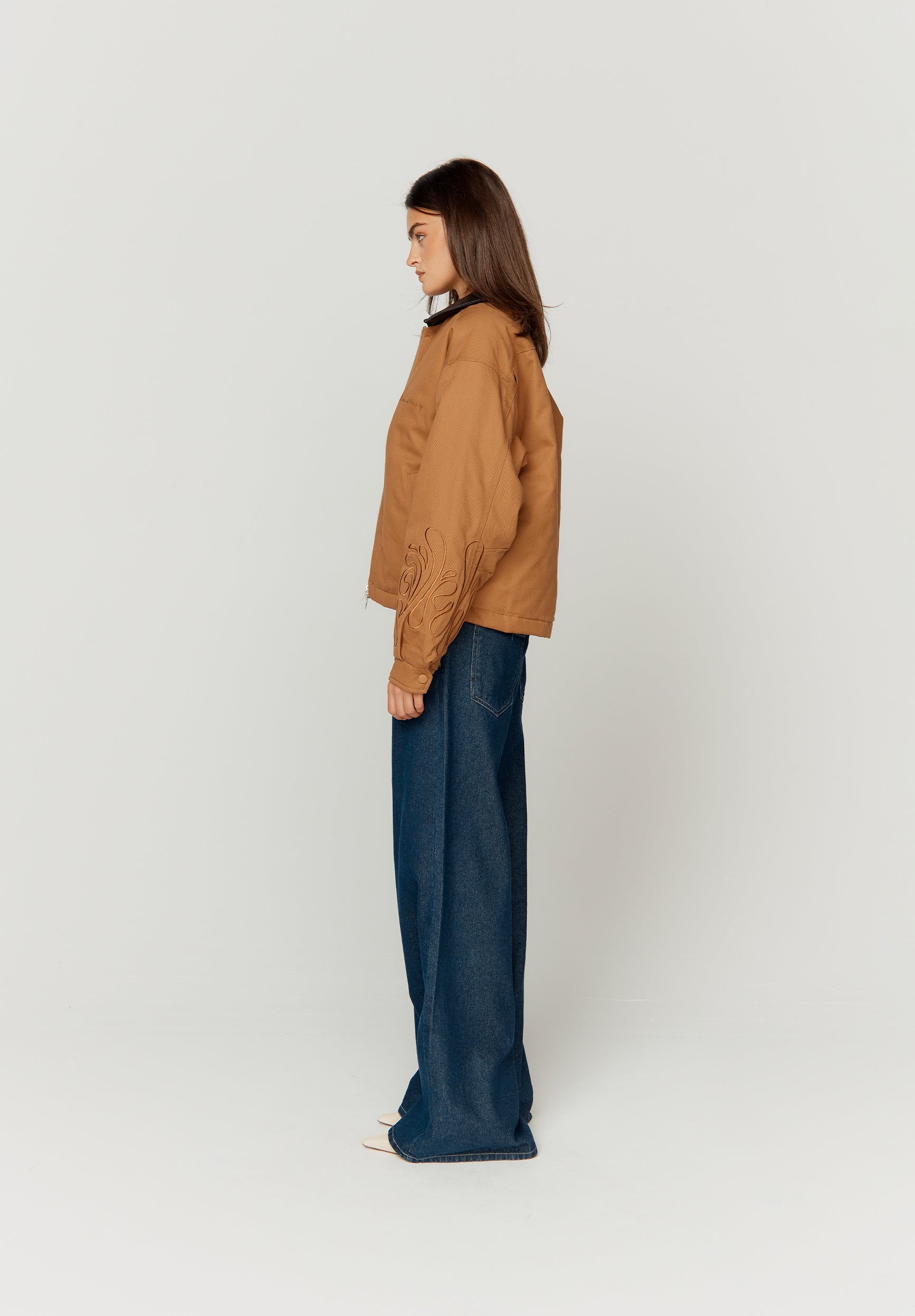 House Of Sunny Women's Jackets CANVAS BARN JACKET giacca XS-3XL collo vegan leather