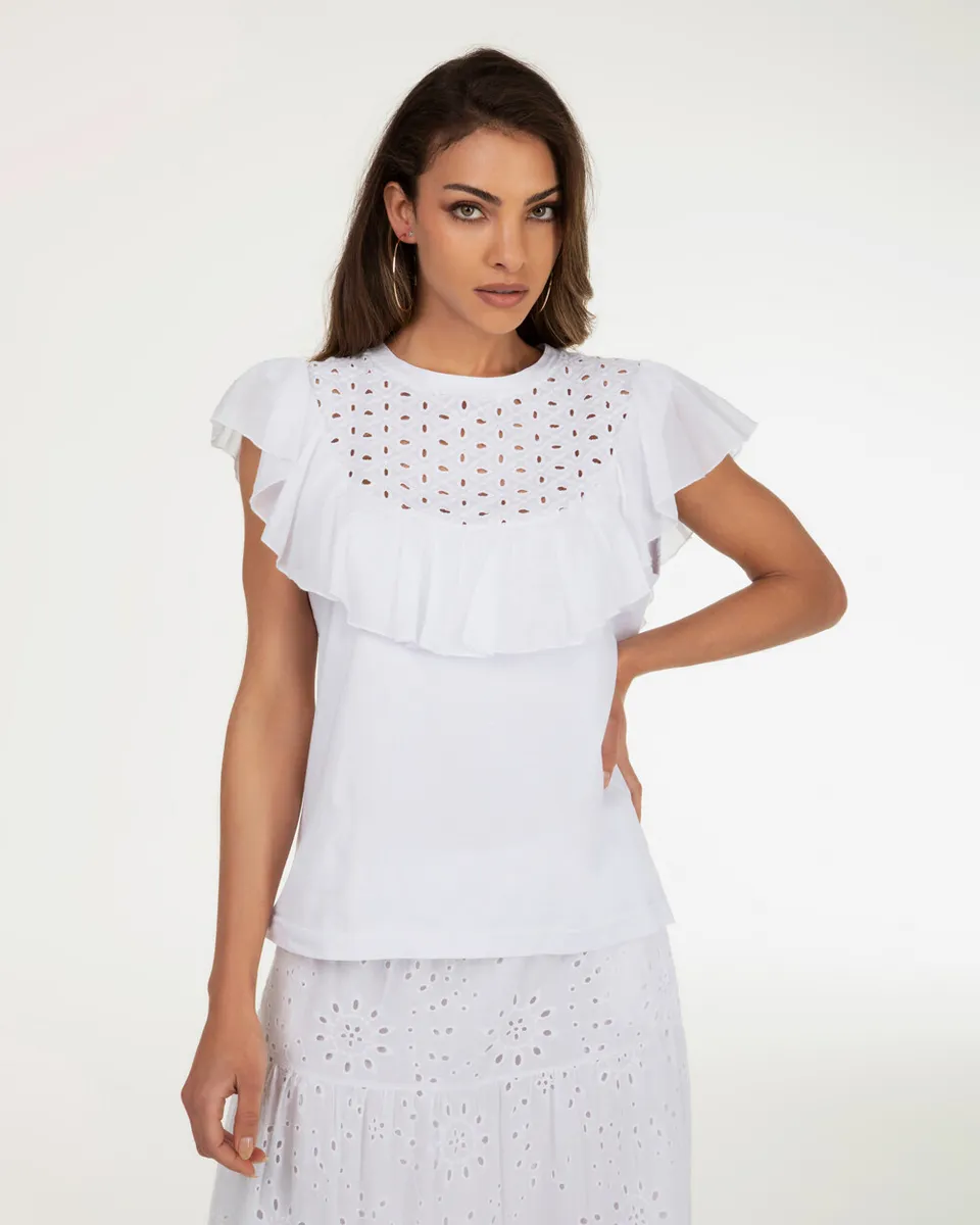 Markup Donna T-shirt con rouches