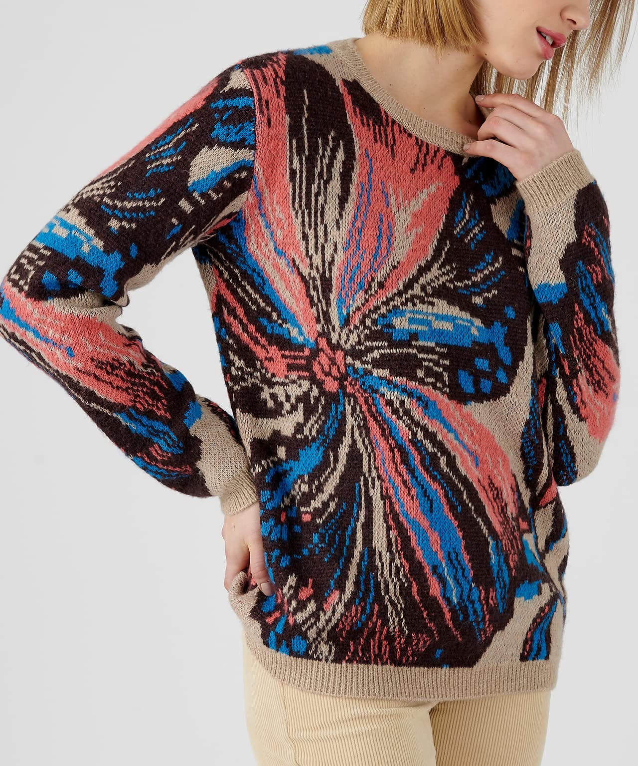 Damart Prêt-à-porter Maglione Jacquard da donna