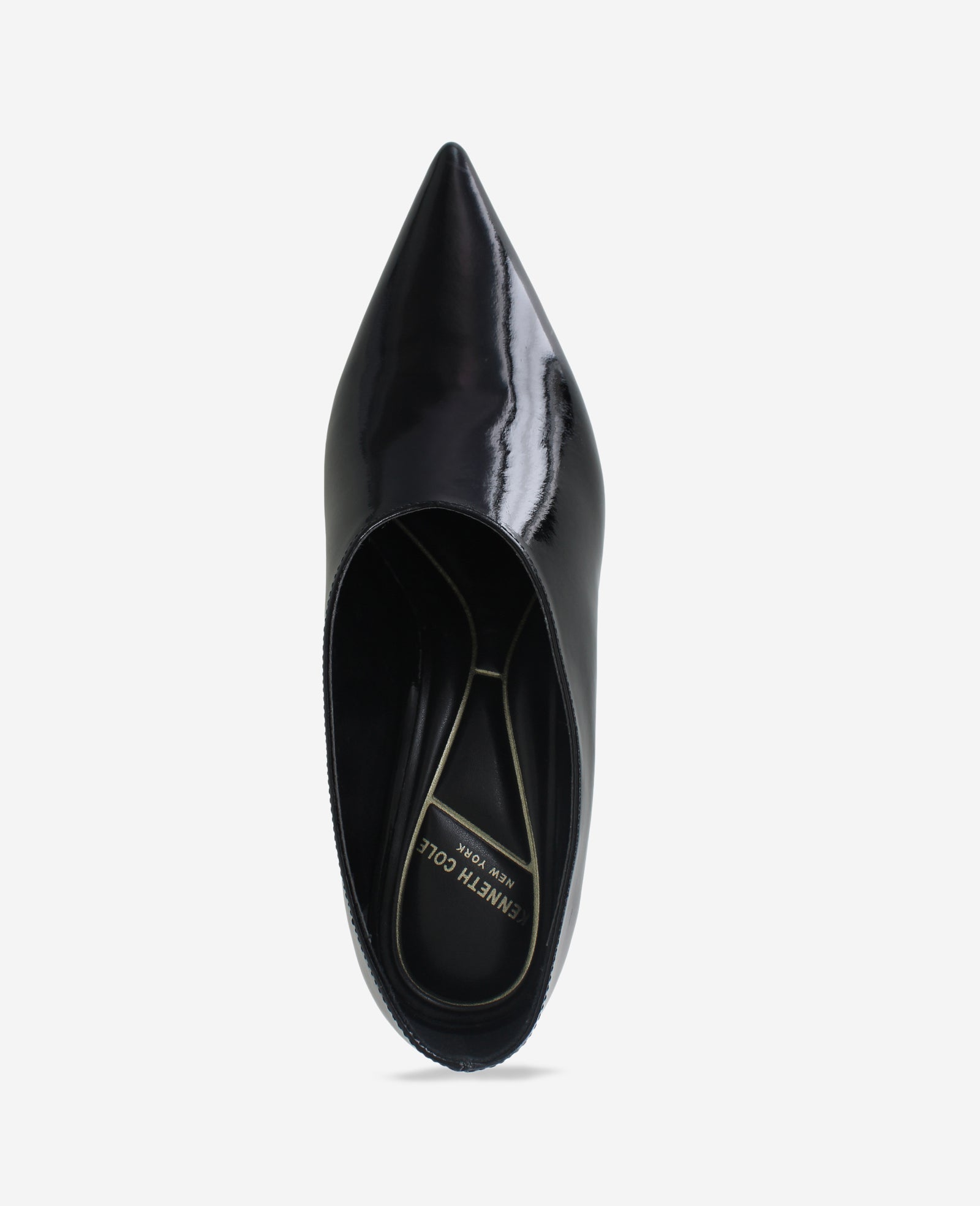 Kenneth Cole Reaction Shoes Linxie Patent High Vamp Pump décolleté nere vernice