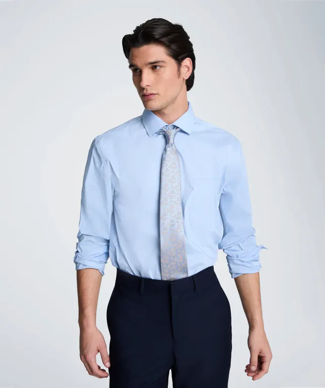 Kenneth Cole Clothing REACTION - Slim Fit Flex Stretch camicia blu righe