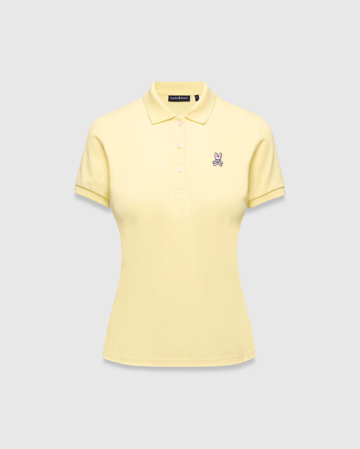 Psycho Bunny Women's Tops Classic Pique Polo polo gialla XXS–XXXL in cotone Pima