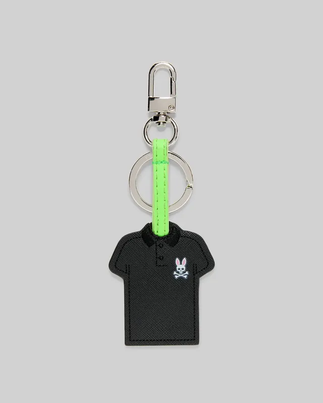 Psycho Bunny Accessories Iconic Polo Keychain portachiavi nero